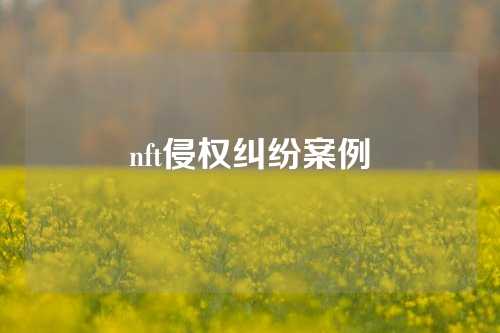 nft侵权纠纷案例